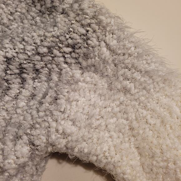 ruby moon Ombre Super Soft Open Cardigan Cream to Gray Metallic Gold Threads - Picture 7 of 10